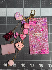 Custom Charm / Purse Charm/Bag charm/Planner Charm - Pink Coach