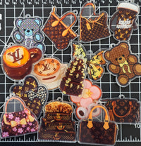 Designer Inspired Double Sided Acrylic Charms- 6cm
