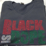 Black is DOPE Rhinestone T-shirt