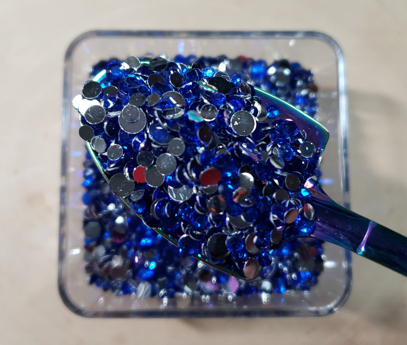 Sapphire Blue Resin Rhinestone Mix