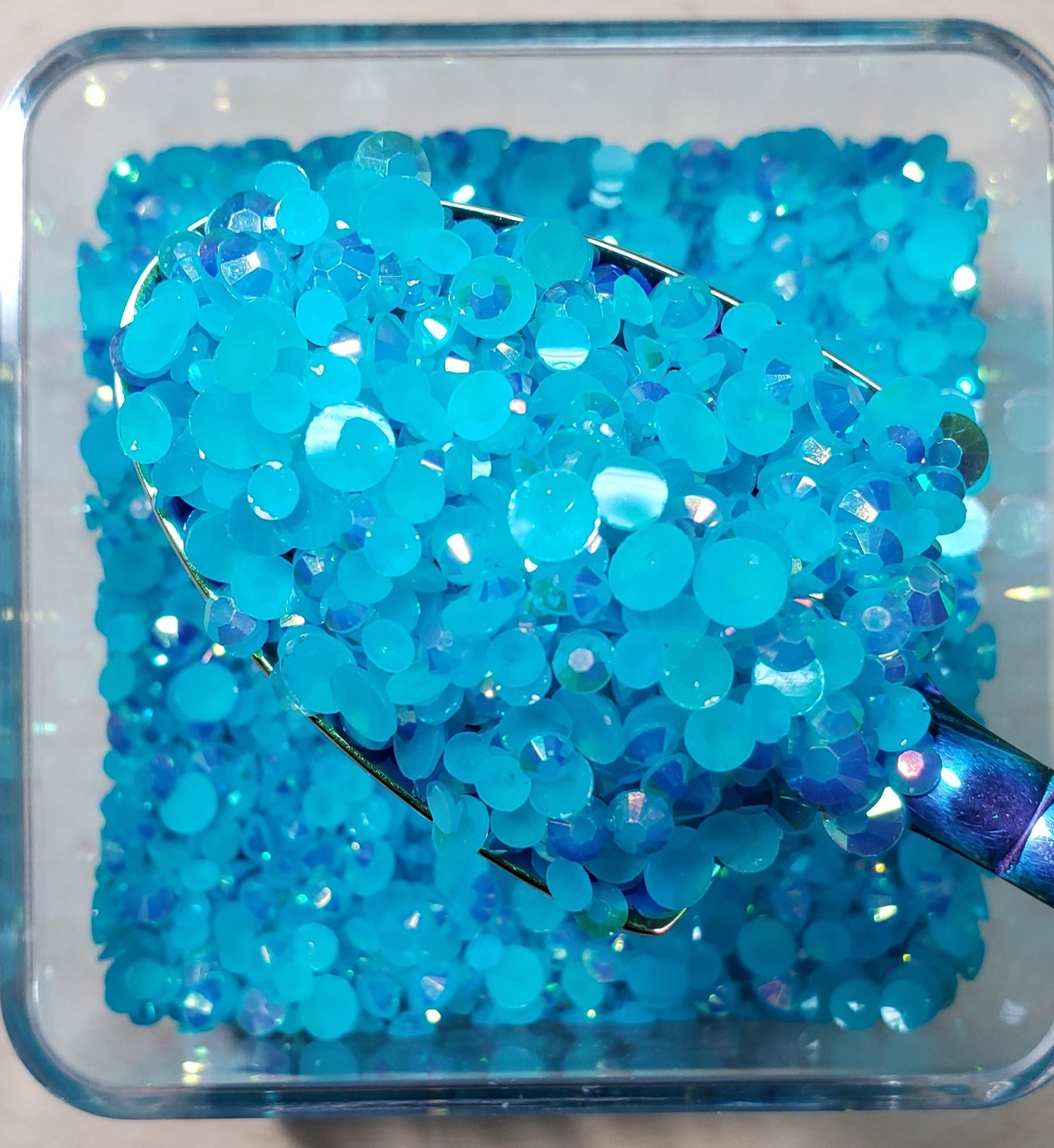 Tiffany Blue AB Jelly Rhinestone Mix
