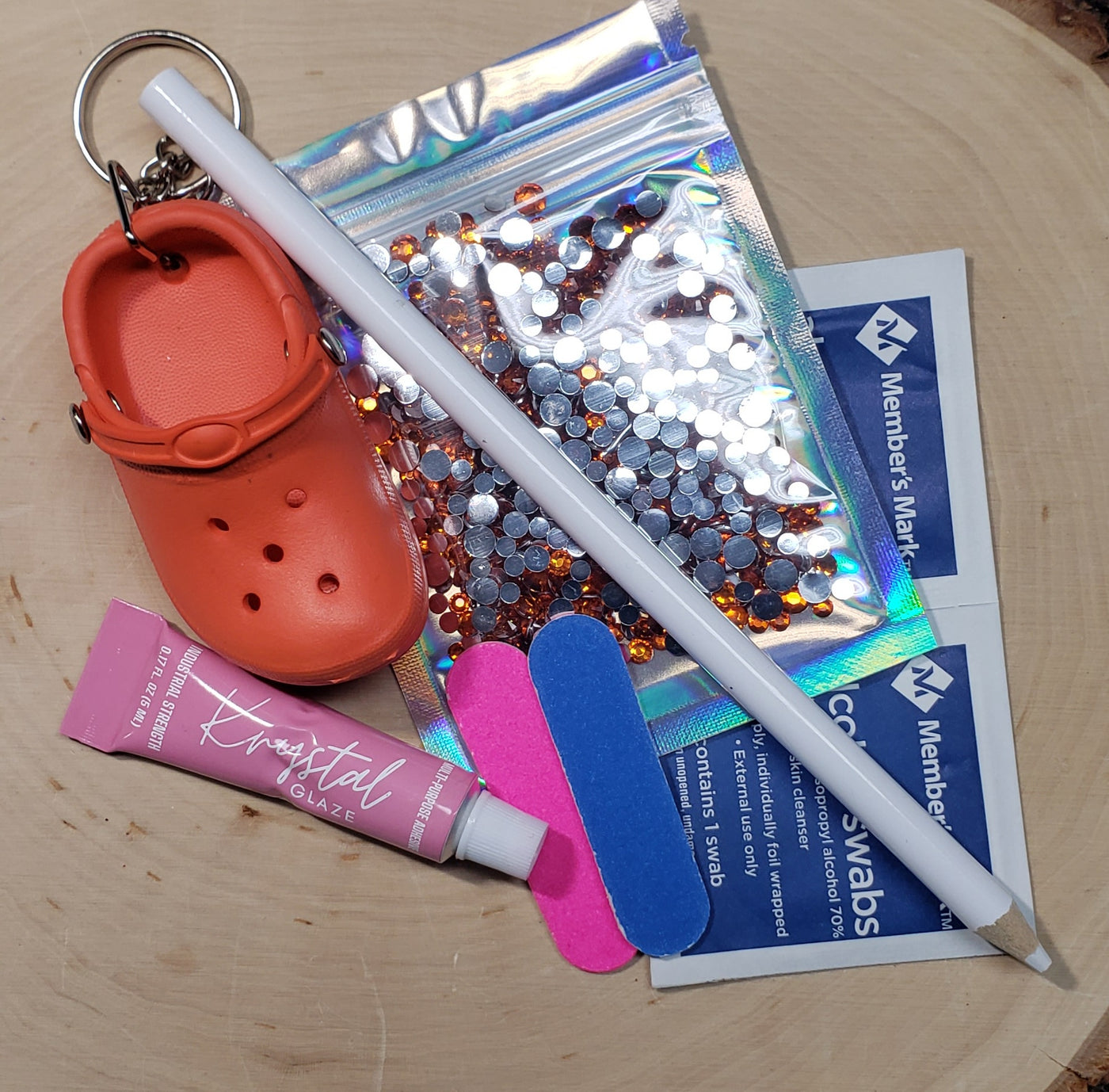 Mini Shoe Rhinestone Kit - Key Chain