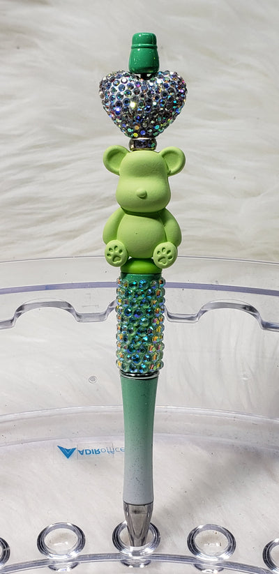 Rhinestone Beadable Pens- Bear Line