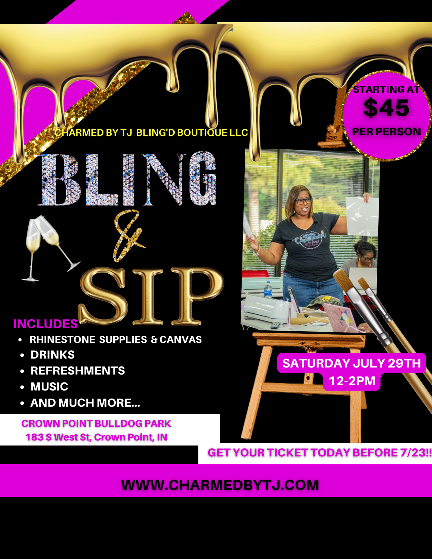 Bling N Sip Event- July 29, 2023