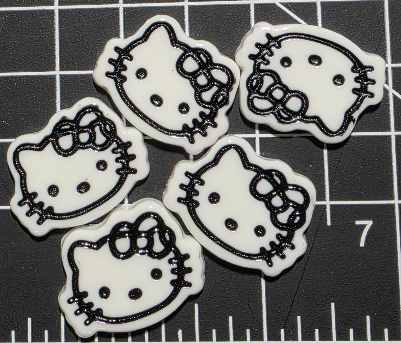 Hello Kitty Charms- Assorted Colors-5pcs