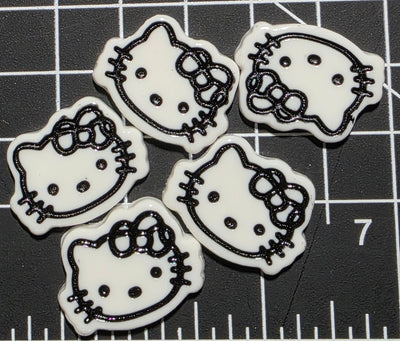 Hello Kitty Charms- Assorted Colors-5pcs