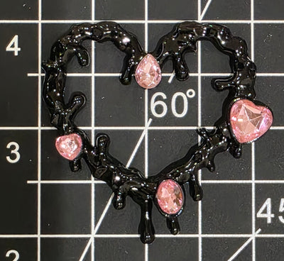 Scary, but Cutesy Horror Heart Charm