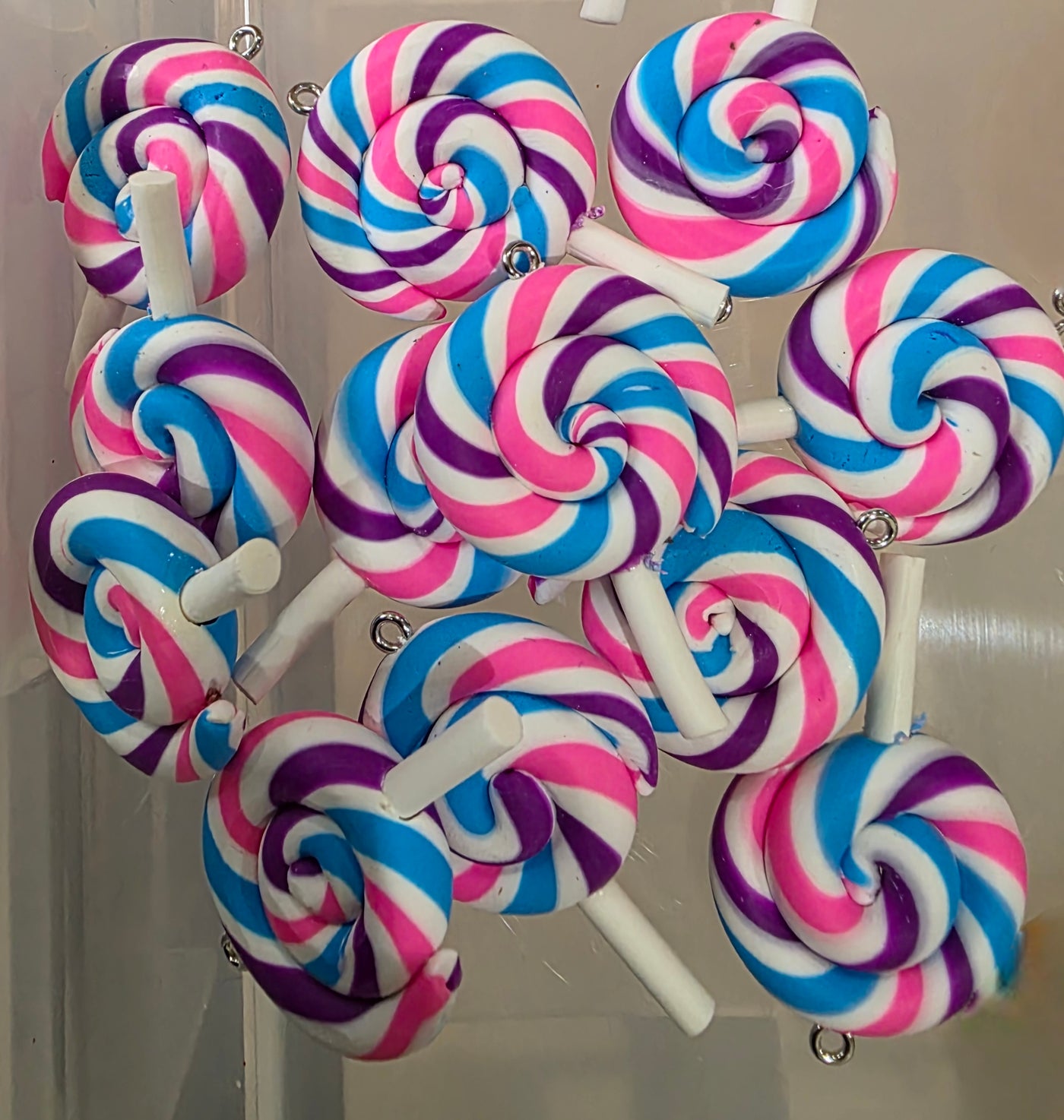 Rainbow Lollipop Charm | Kawaii Charm/Resin 1 PC Charm Pendant