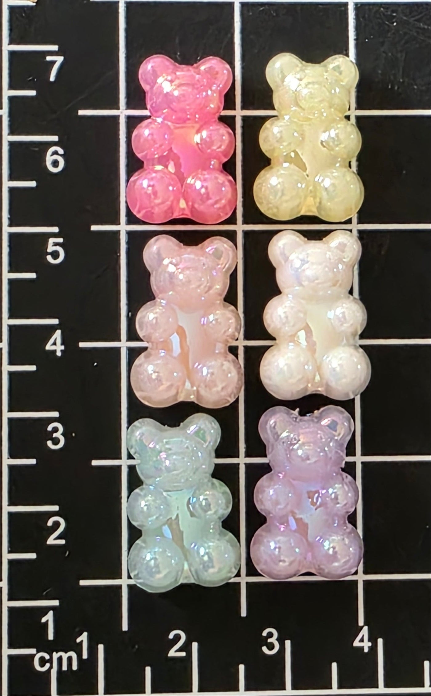 12 pc Pastel Resin Realistic Bow Charm and Pendant