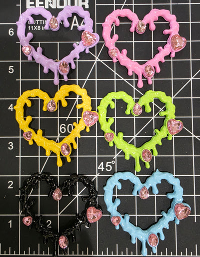 Scary, but Cutesy Horror Heart Charm
