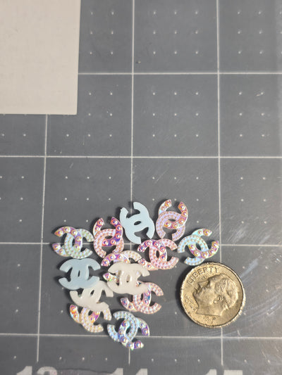 Designer Inspired Resin Nail Charm CC