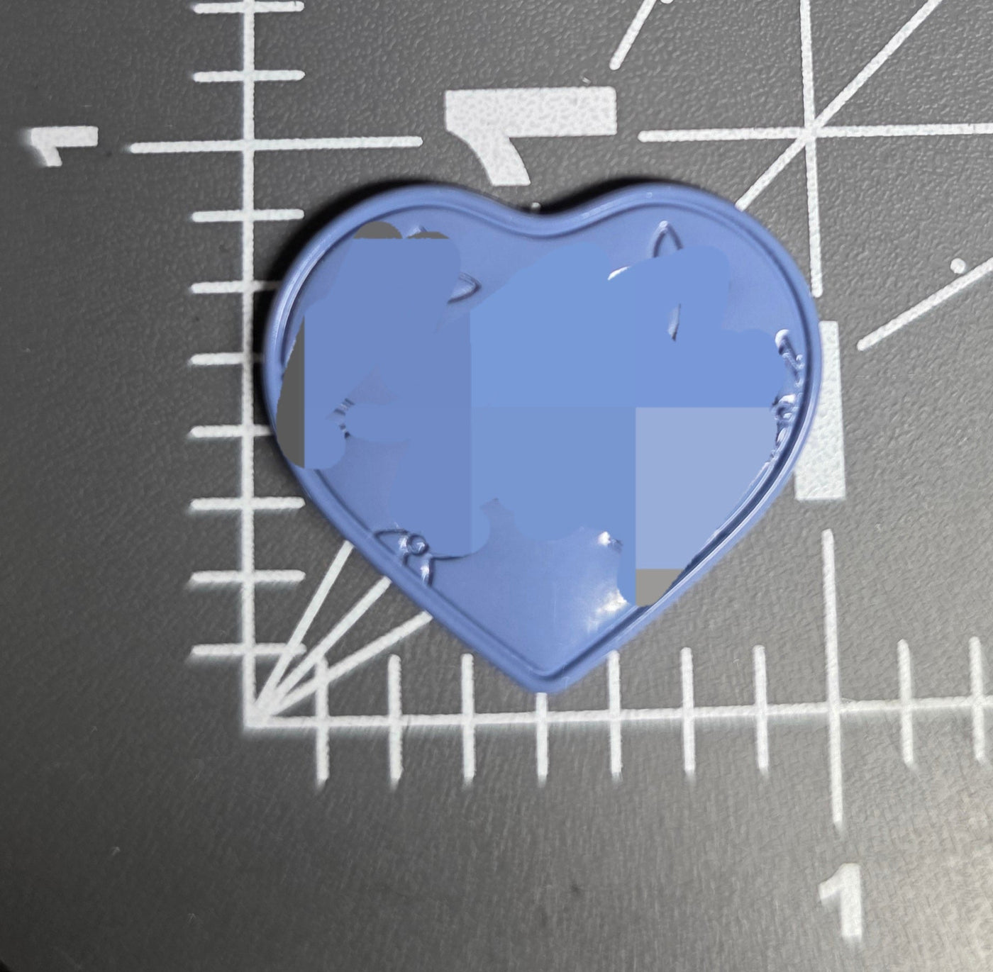 Metal LV Heart Charm