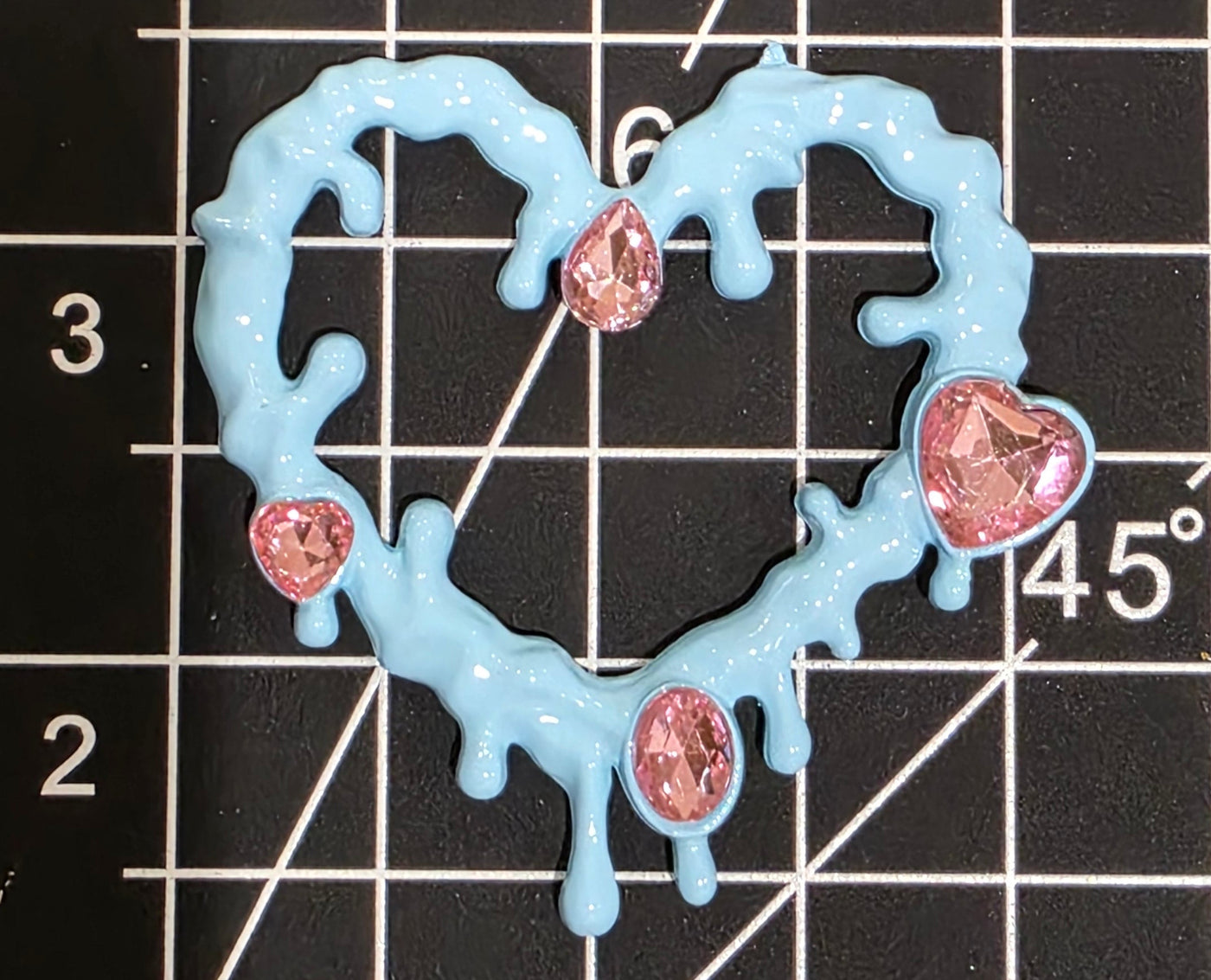 Scary, but Cutesy Horror Heart Charm