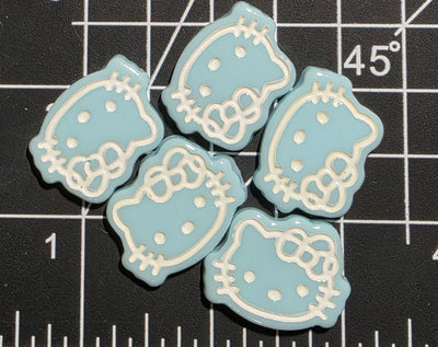 Hello Kitty Charms- Assorted Colors-5pcs