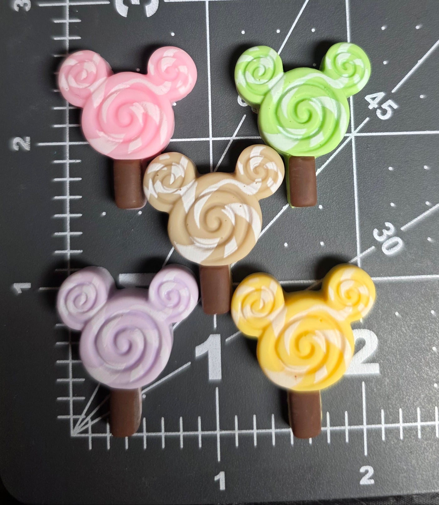 2pc or 5pc of Pastel Mouse Sucker Charms