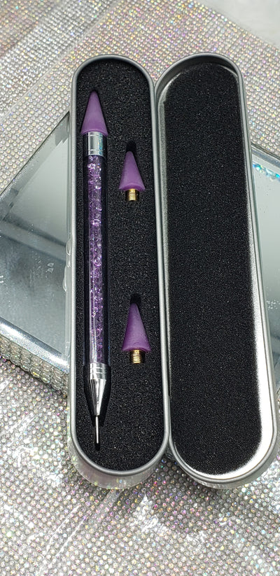 Rhinestone Picker Wax Pen with Two Wax Heads - Charmed By TJ