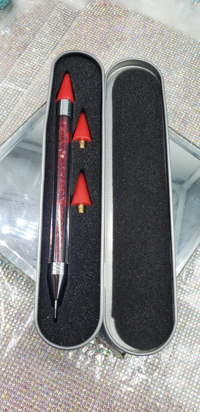 Rhinestone Picker Wax Pen with Two Wax Heads - Charmed By TJ