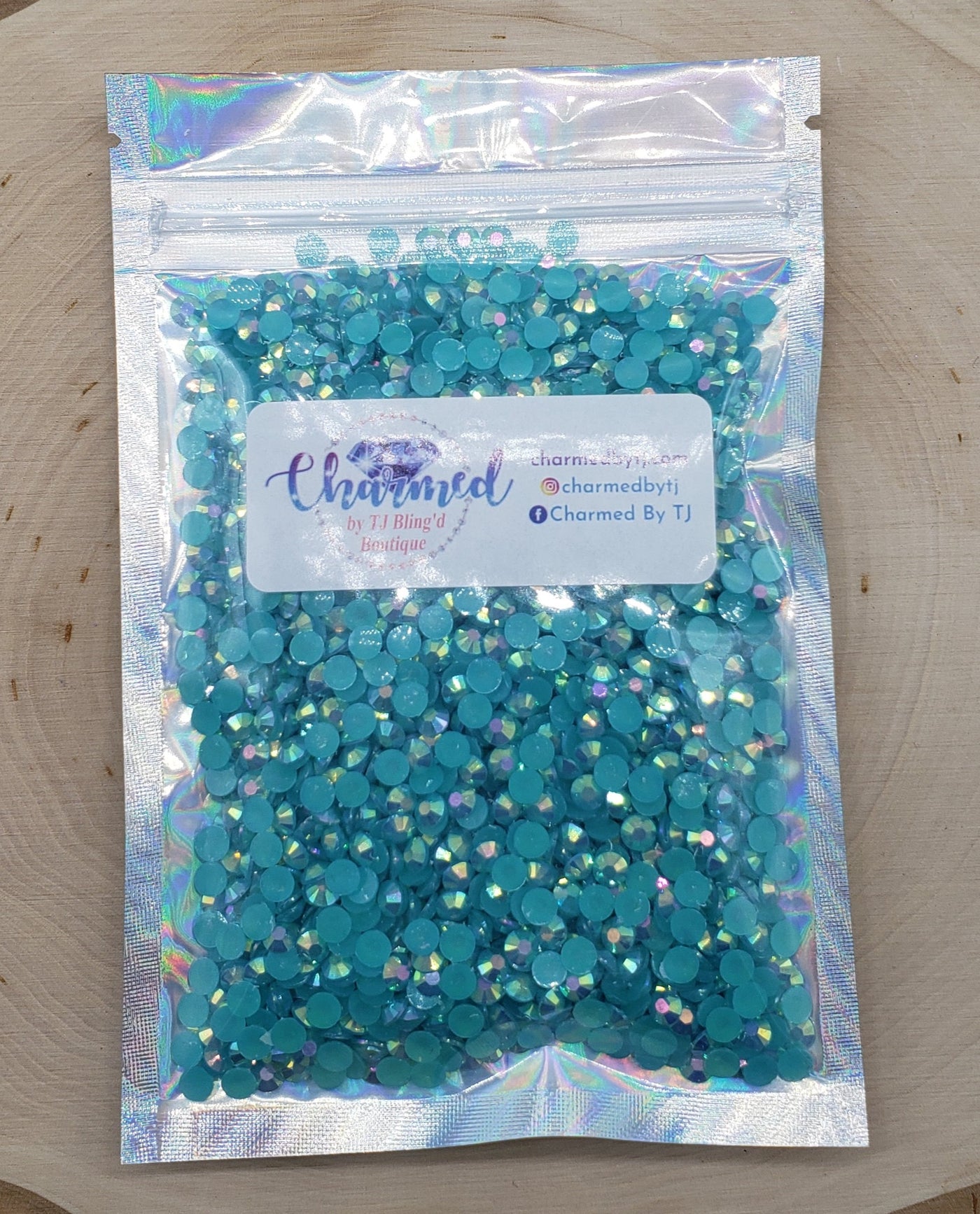 Capri Blue AB Jelly (Resin) Rhinestones - Charmed By TJ
