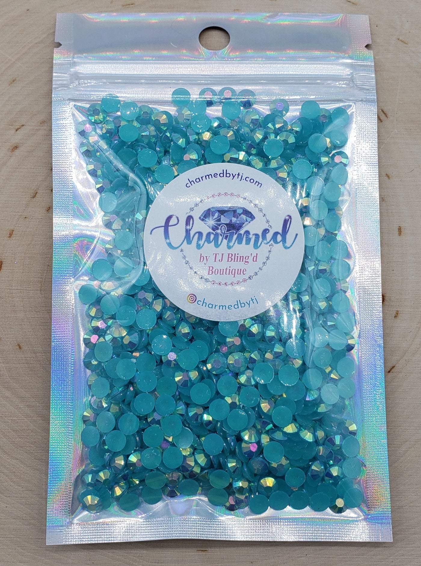 Capri Blue AB Jelly (Resin) Rhinestones - Charmed By TJ