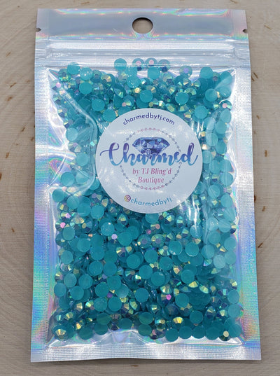 Capri Blue AB Jelly (Resin) Rhinestones - Charmed By TJ