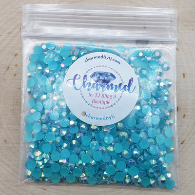 Capri Blue AB Jelly (Resin) Rhinestones - Charmed By TJ