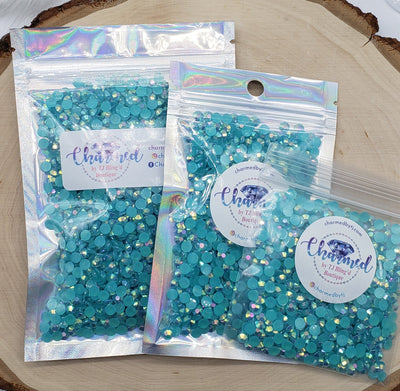 Capri Blue AB Jelly (Resin) Rhinestones - Charmed By TJ