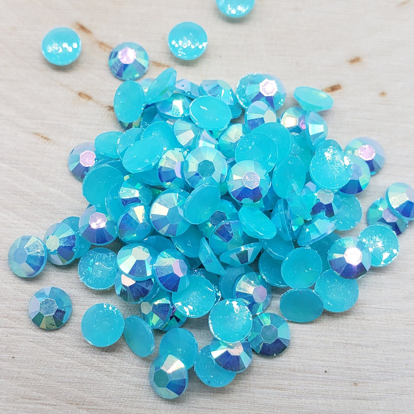 Capri Blue AB Jelly (Resin) Rhinestones - Charmed By TJ