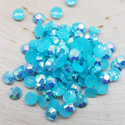 Capri Blue AB Jelly (Resin) Rhinestones - Charmed By TJ