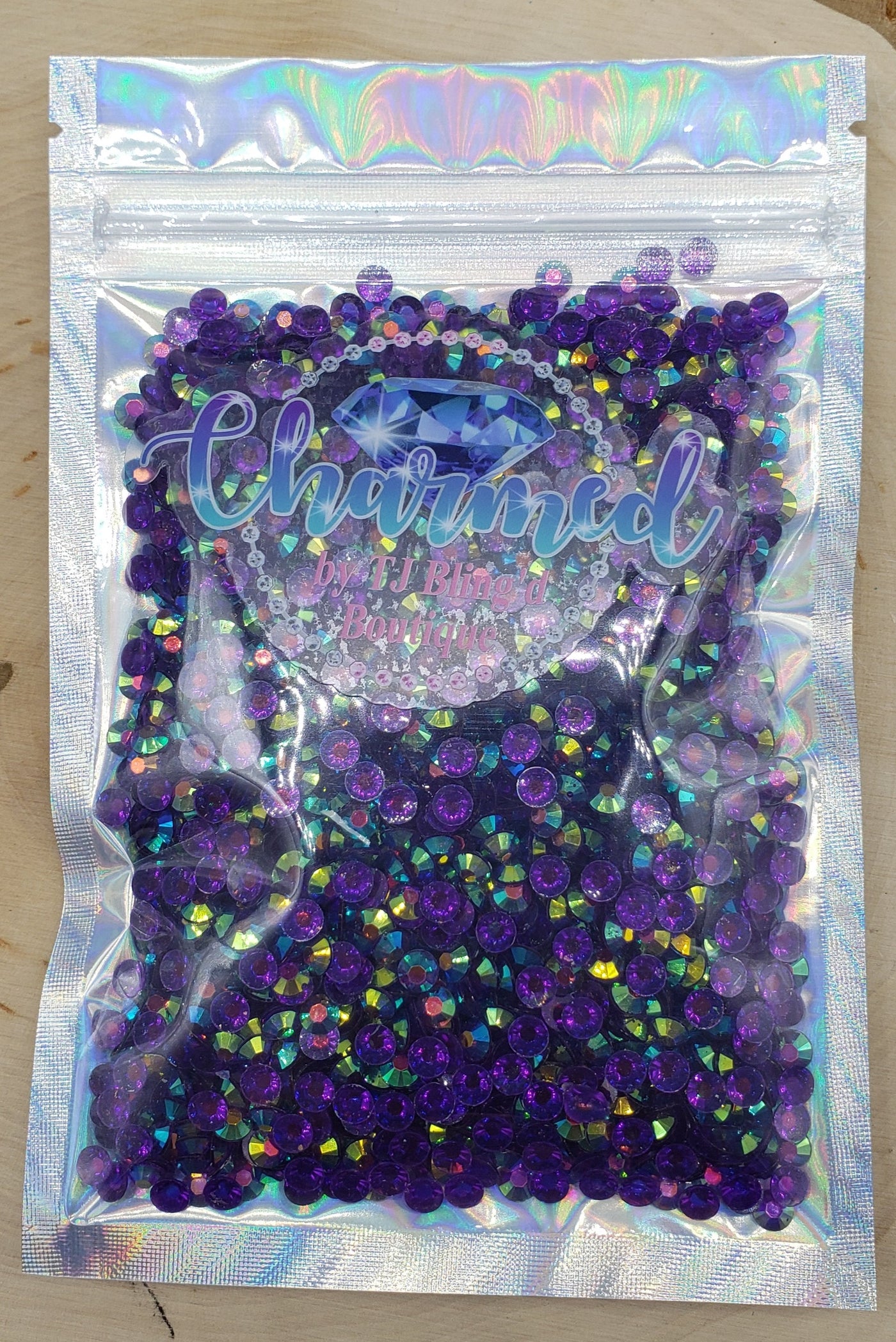 Dk Amethyst (purple) AB Transparent Jelly Rhinestones - Charmed By TJ