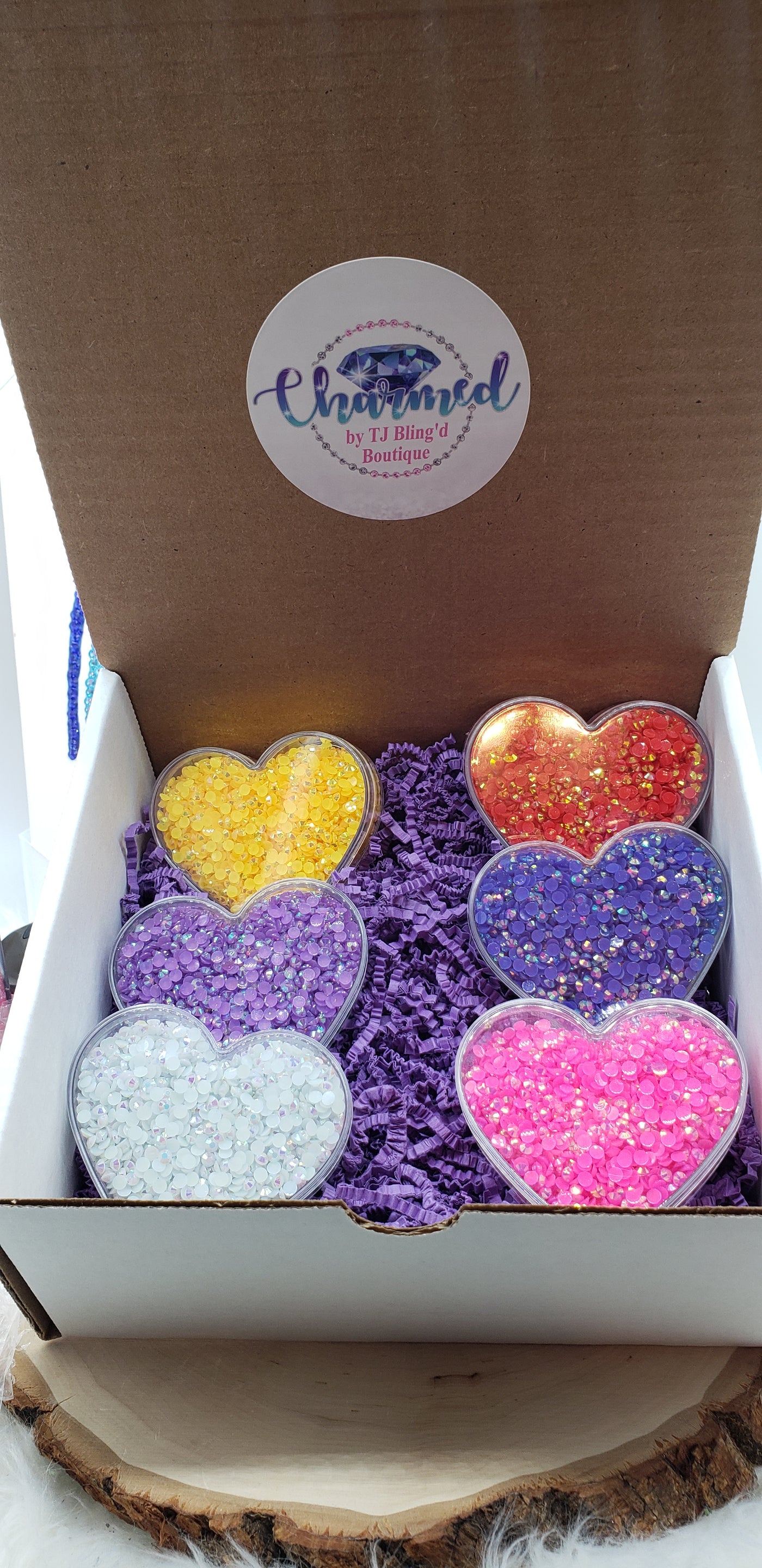 Jelly Rhinestone Heart Kit- 4mm - Charmed By TJ