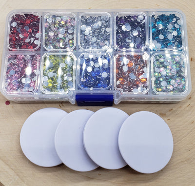 Phone Grip Resin Rhinestone Mini Kit- 4mm - Charmed By TJ