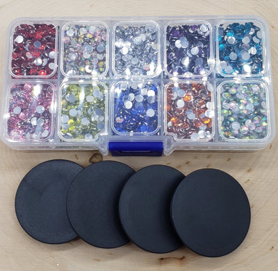 Phone Grip Resin Rhinestone Mini Kit- 4mm - Charmed By TJ