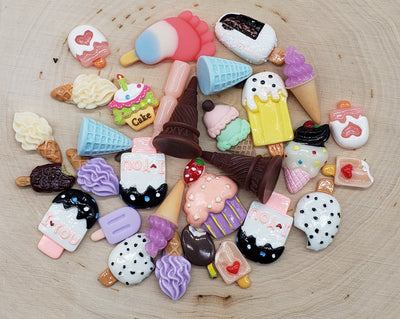 Random Kawaii Flatback Resin Cabochon ~ Flat Back Charms - Charmed By TJ