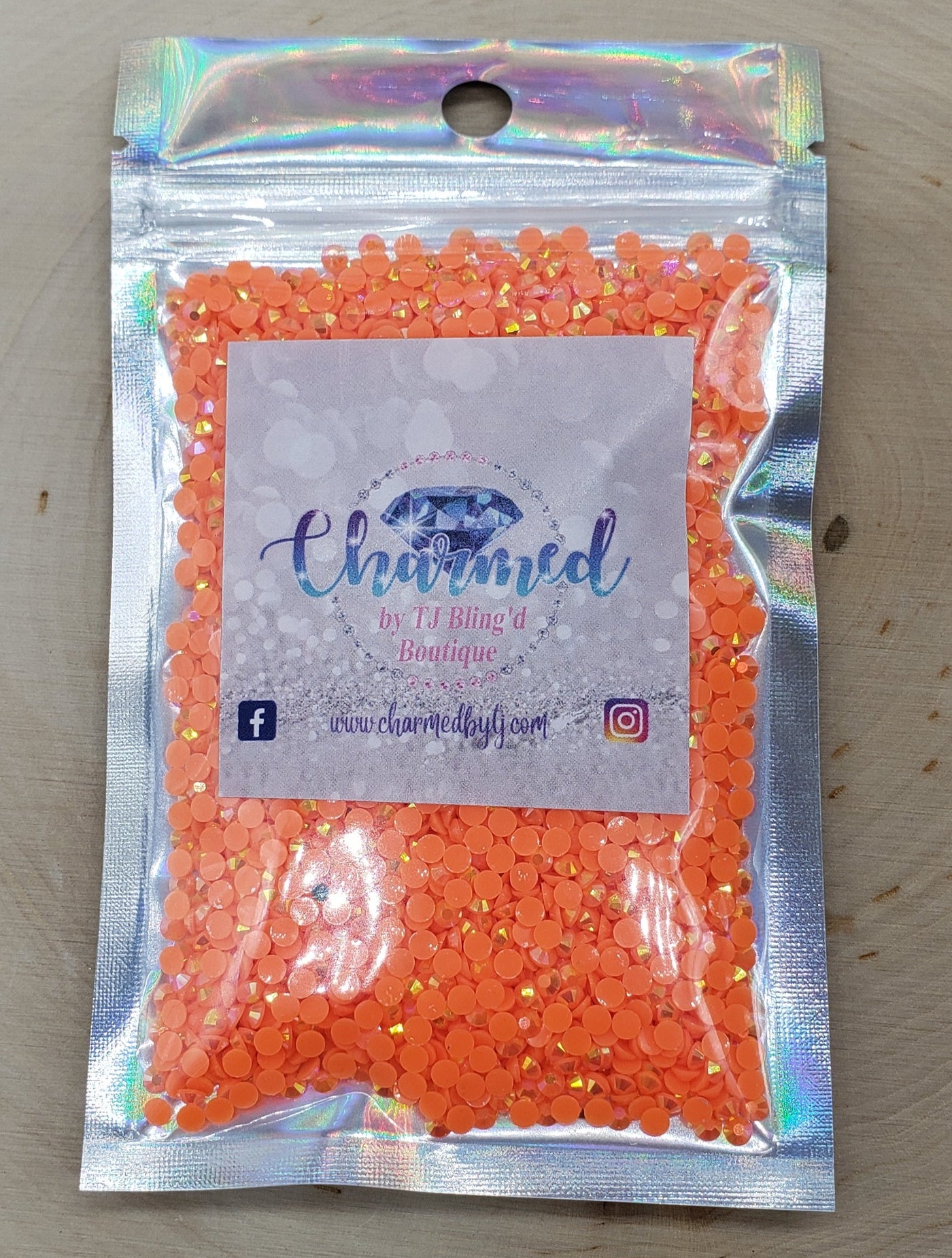 Orange Jelly (Resin) Rhinestones - Charmed By TJ