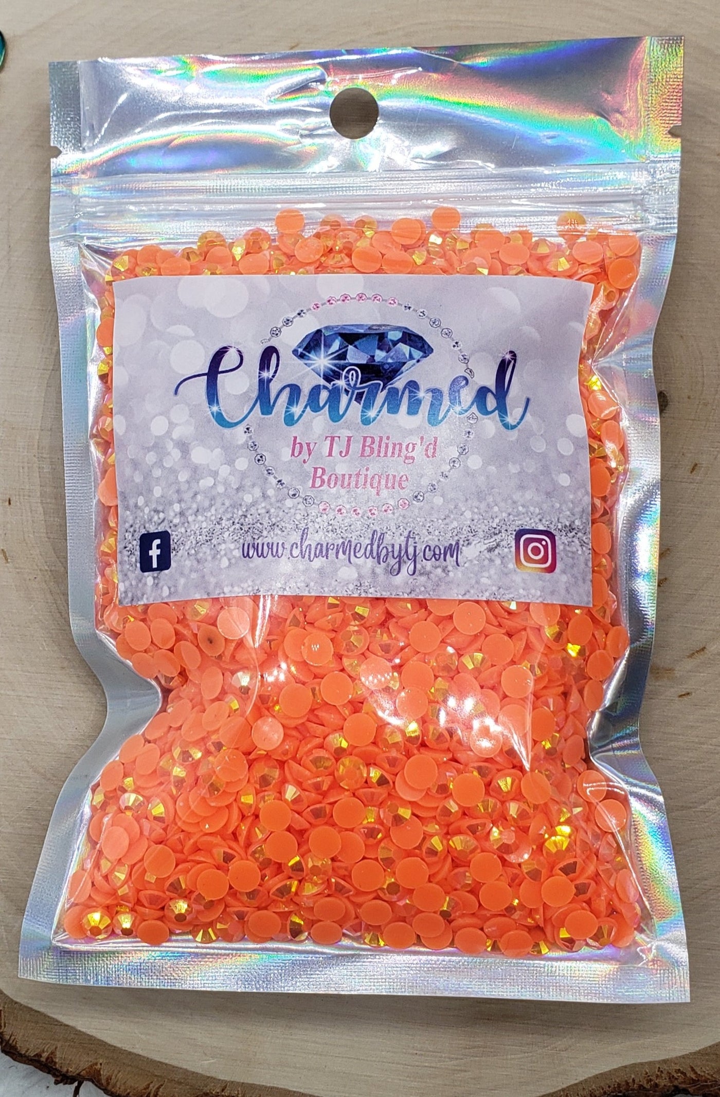 Orange Jelly (Resin) Rhinestones - Charmed By TJ