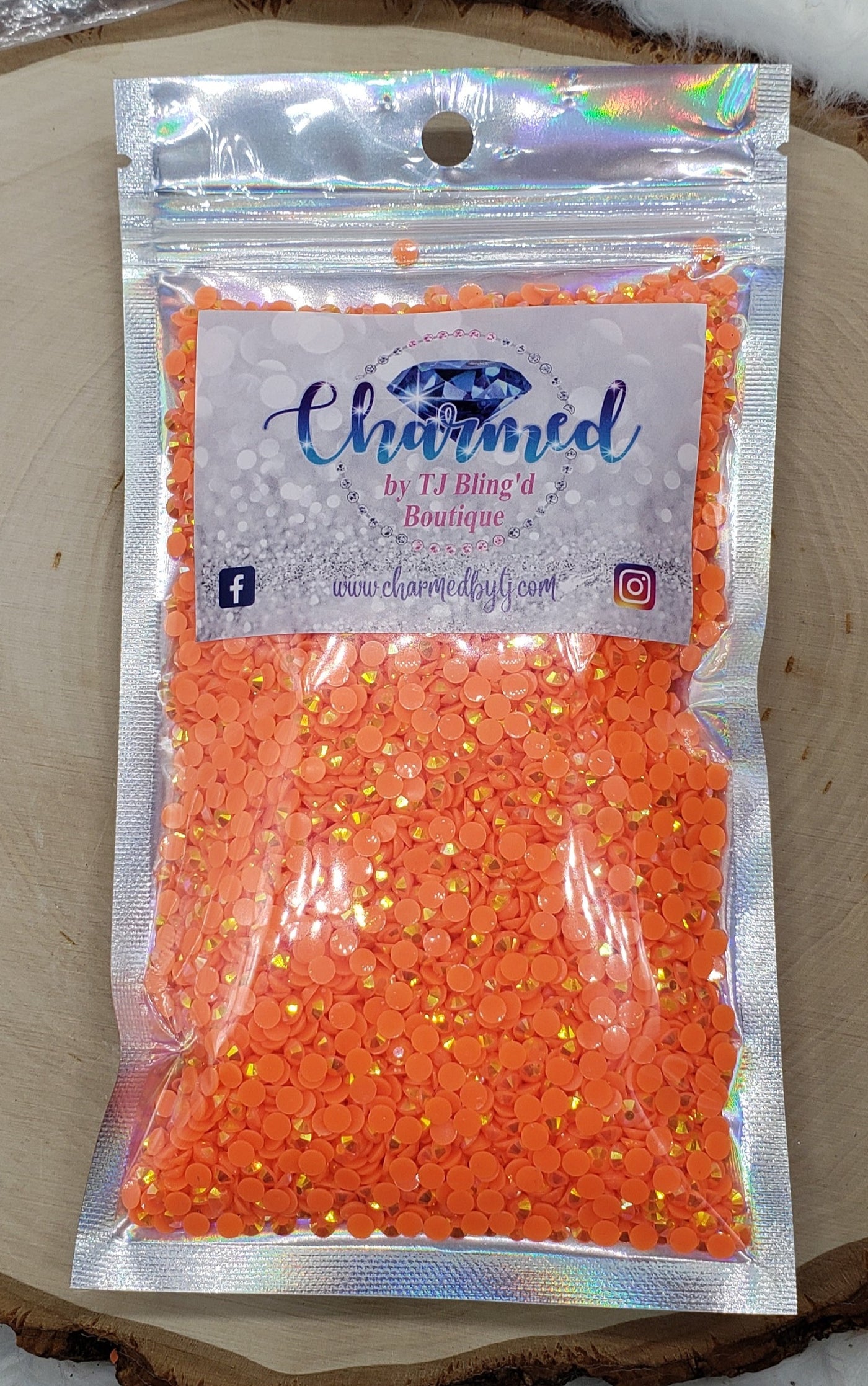 Orange Jelly (Resin) Rhinestones - Charmed By TJ