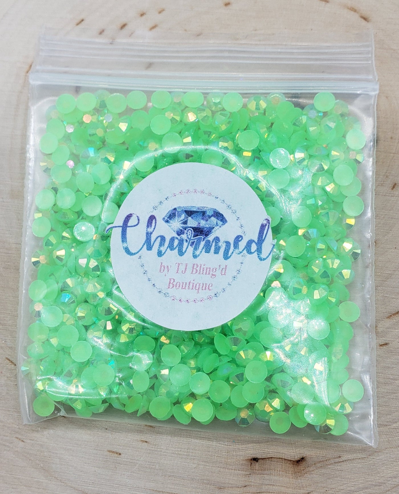 Lime Green Jelly (Resin) Rhinestones - Charmed By TJ