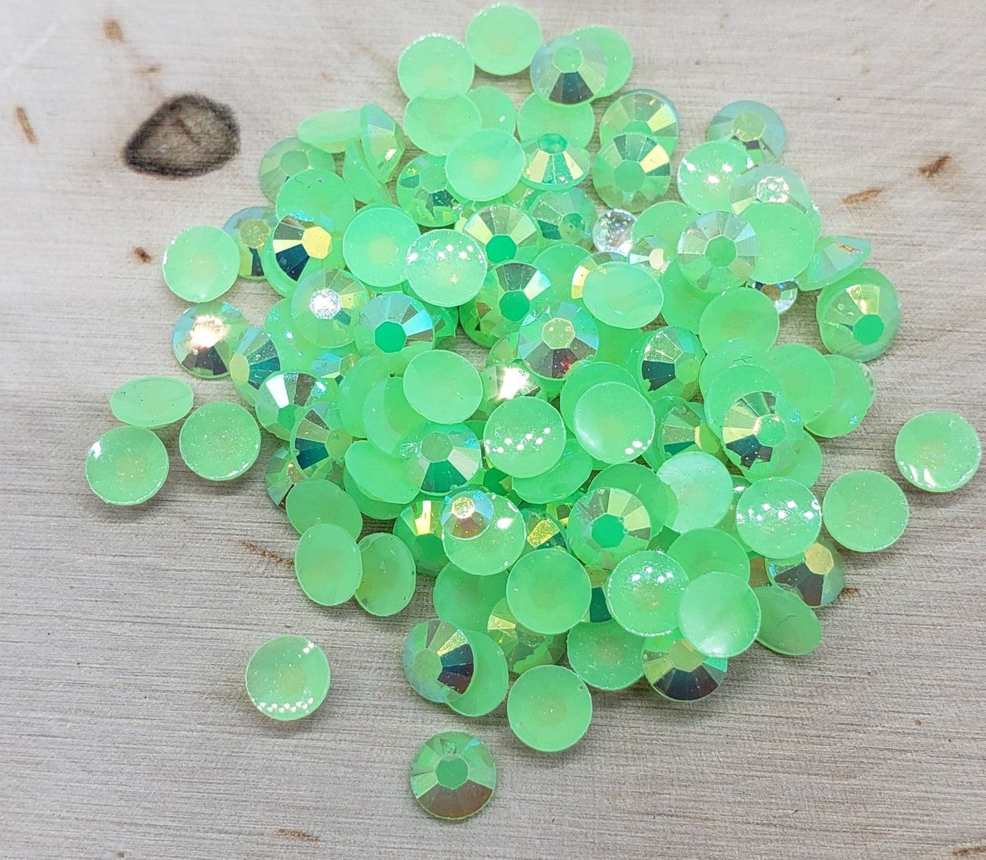 Lime Green Jelly (Resin) Rhinestones - Charmed By TJ