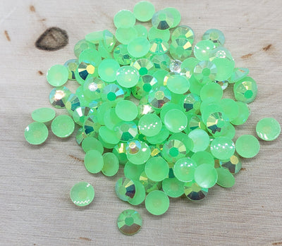 Lime Green Jelly (Resin) Rhinestones - Charmed By TJ
