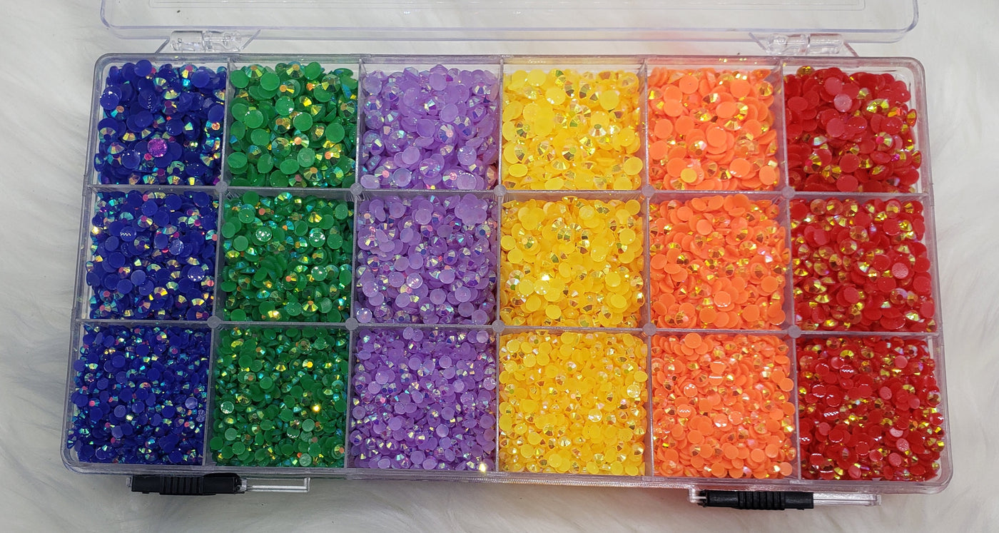 Resin Rainbow (Jelly) Rhinestone Kit - Charmed By TJ