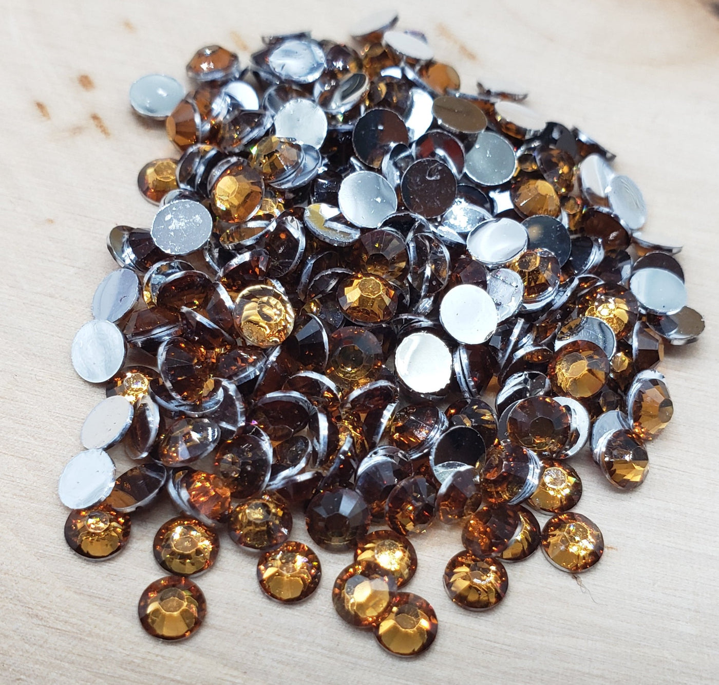 Light Brown Resin Rhinestones