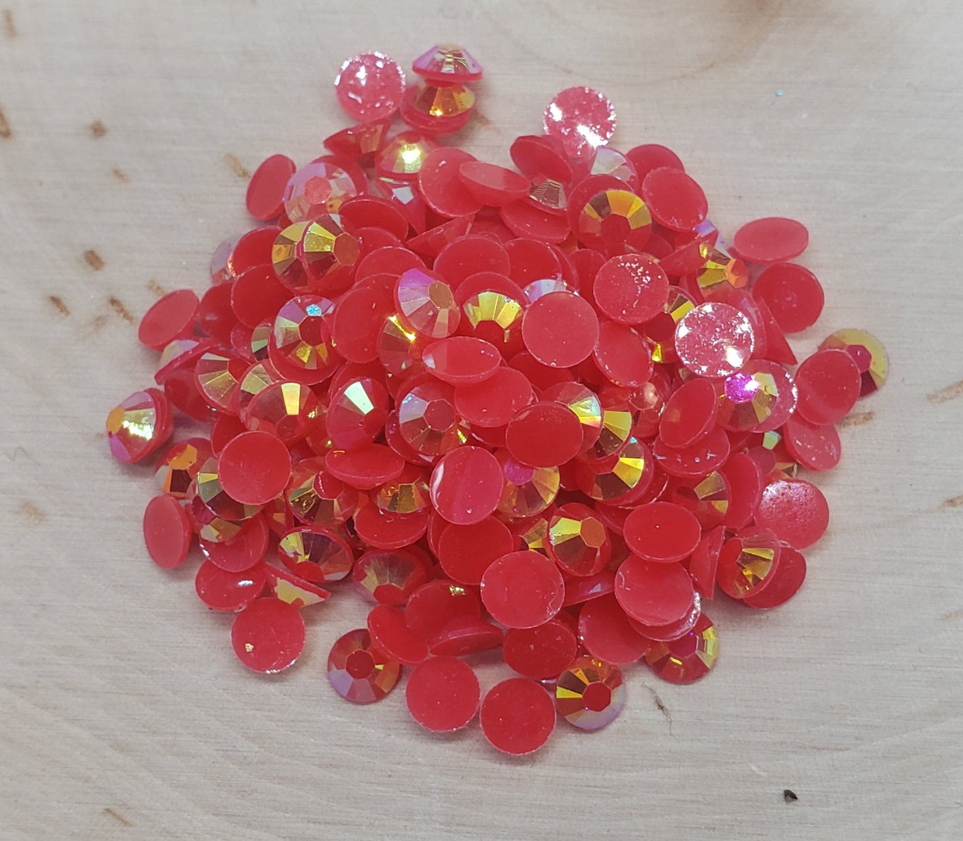 Red AB Jelly Rhinestones