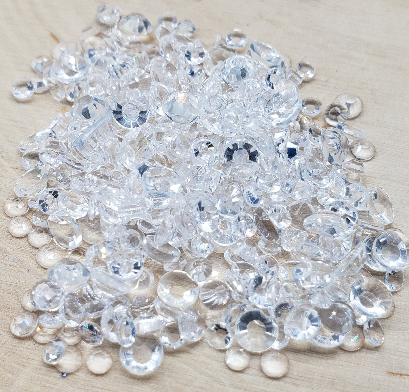 Transparent Clear Glass Round Flat Back Rhinestones – Charmed By TJ
