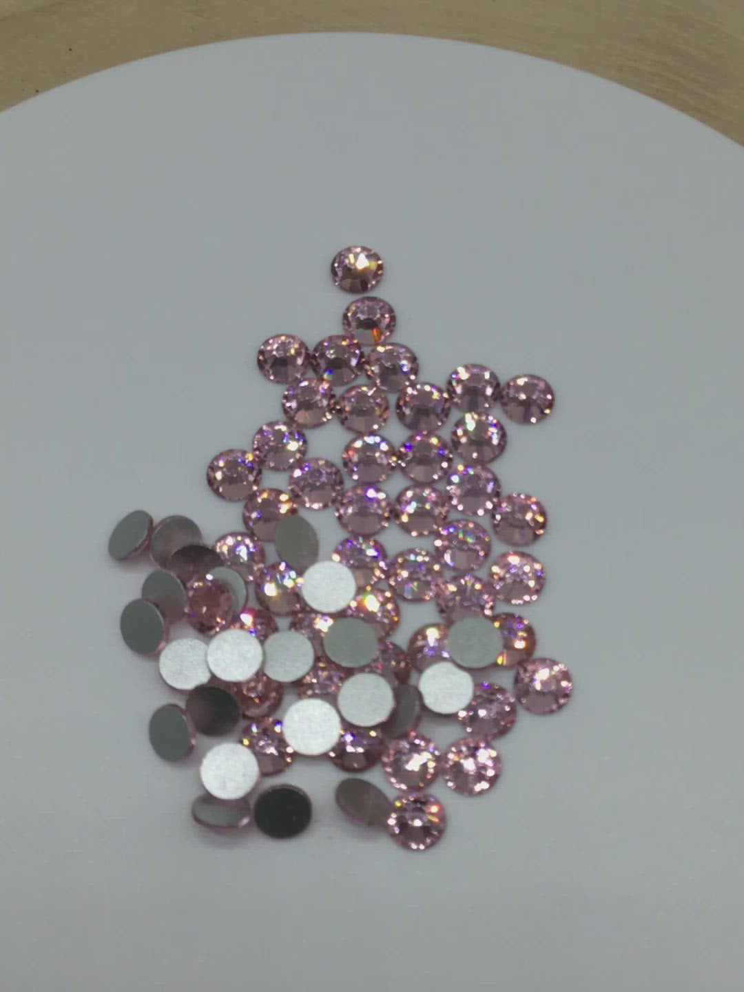Light Pink Glass Rhinestones