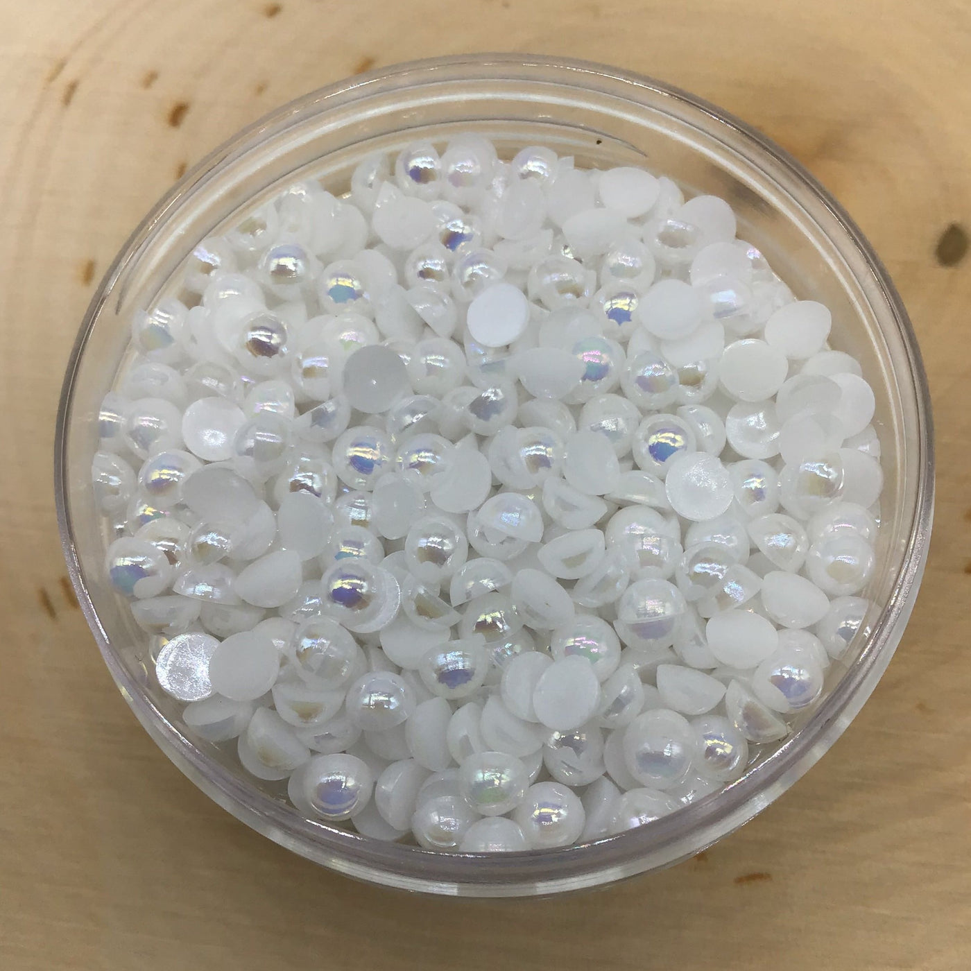 Flat back White AB pearls - Charmed By TJ