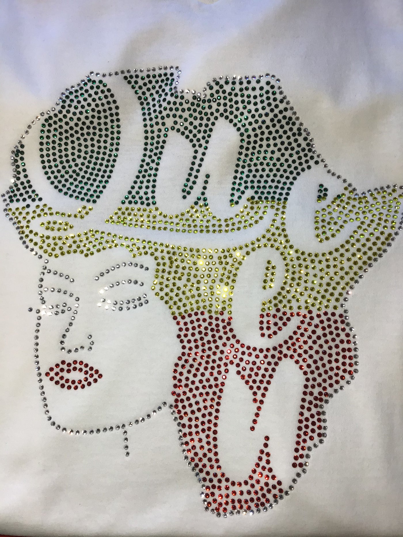 V neck short sleeve t-shirt - Queen Rhinestone - Charmed By TJ