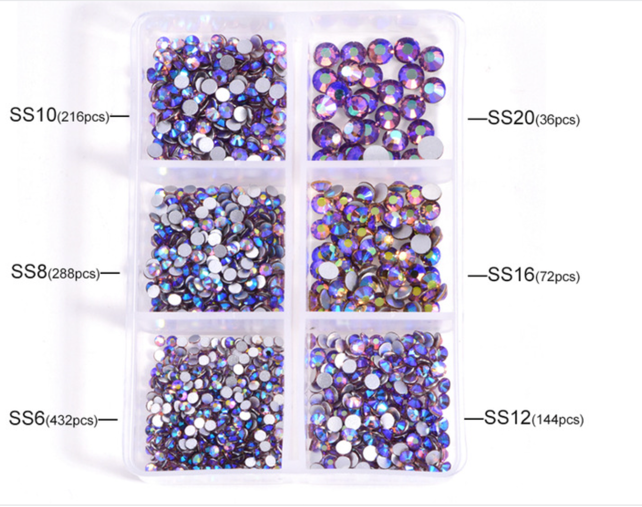 Multi-Size Flatback Glass Rhinestones - Charmed By TJ