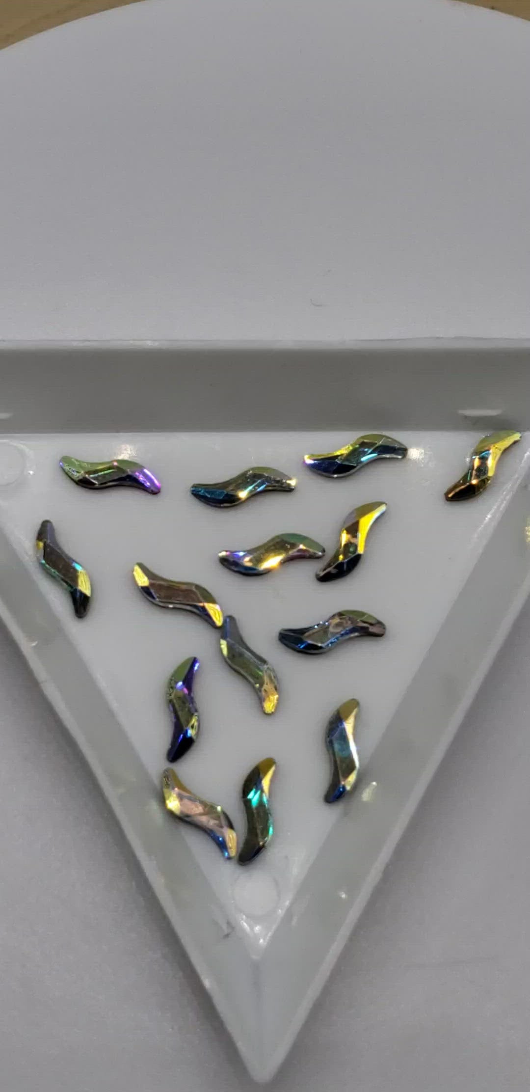 Glass Rhinestone Nail Art Decoration Accessories, Tilde, Crystal AB